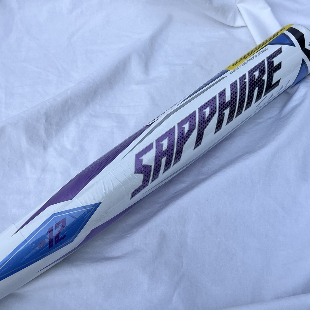 Easton White Purple Blue 'Sapphire' Softball Bat